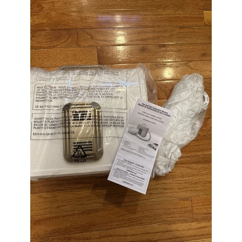 Gold N Hot Professional Ionic Soft Bonnet Hair Dryer GH3985 Textured Hair NEW